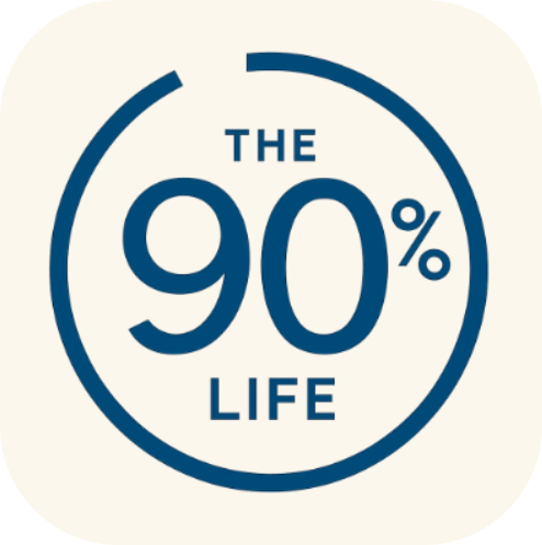 The 90% Life logo